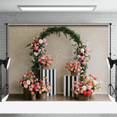 Lofaris Floral Plant Circular Arch Sweet Wedding Backdrop